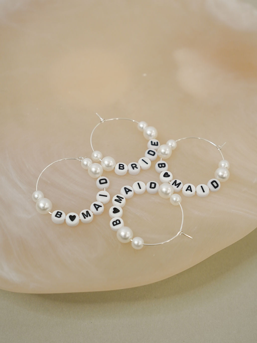 Wineglass Charm - Bridal Party Pearl - Giftware - Honey Fawn