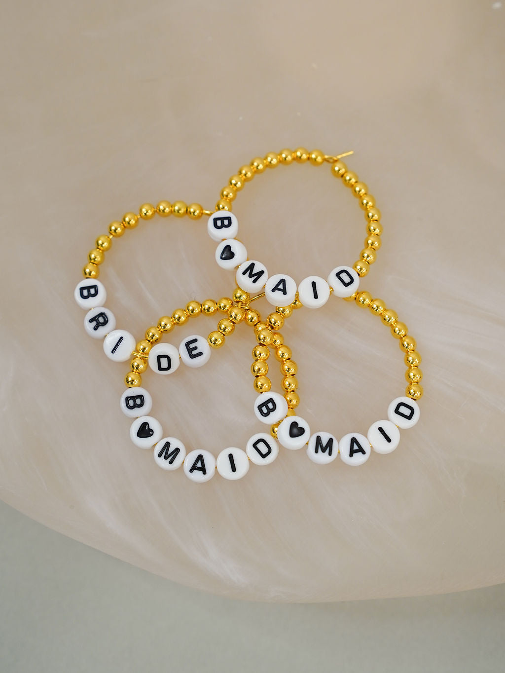 Wineglass Charm - Bridal Party Gold - Giftware - Honey Fawn