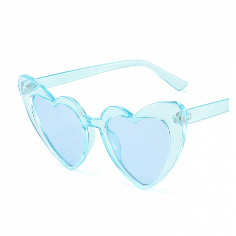 Blue Crystal Heart Sunglasses - Giftware - Honey Fawn