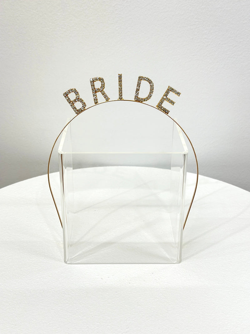 Bride Rhinestone Headband - Gold - Giftware - Honey Fawn