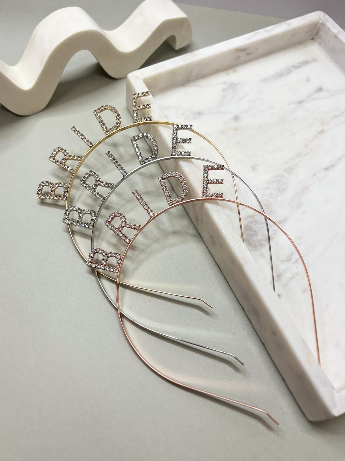 Bride Rhinestone Headband - Rose Gold - Giftware - Honey Fawn