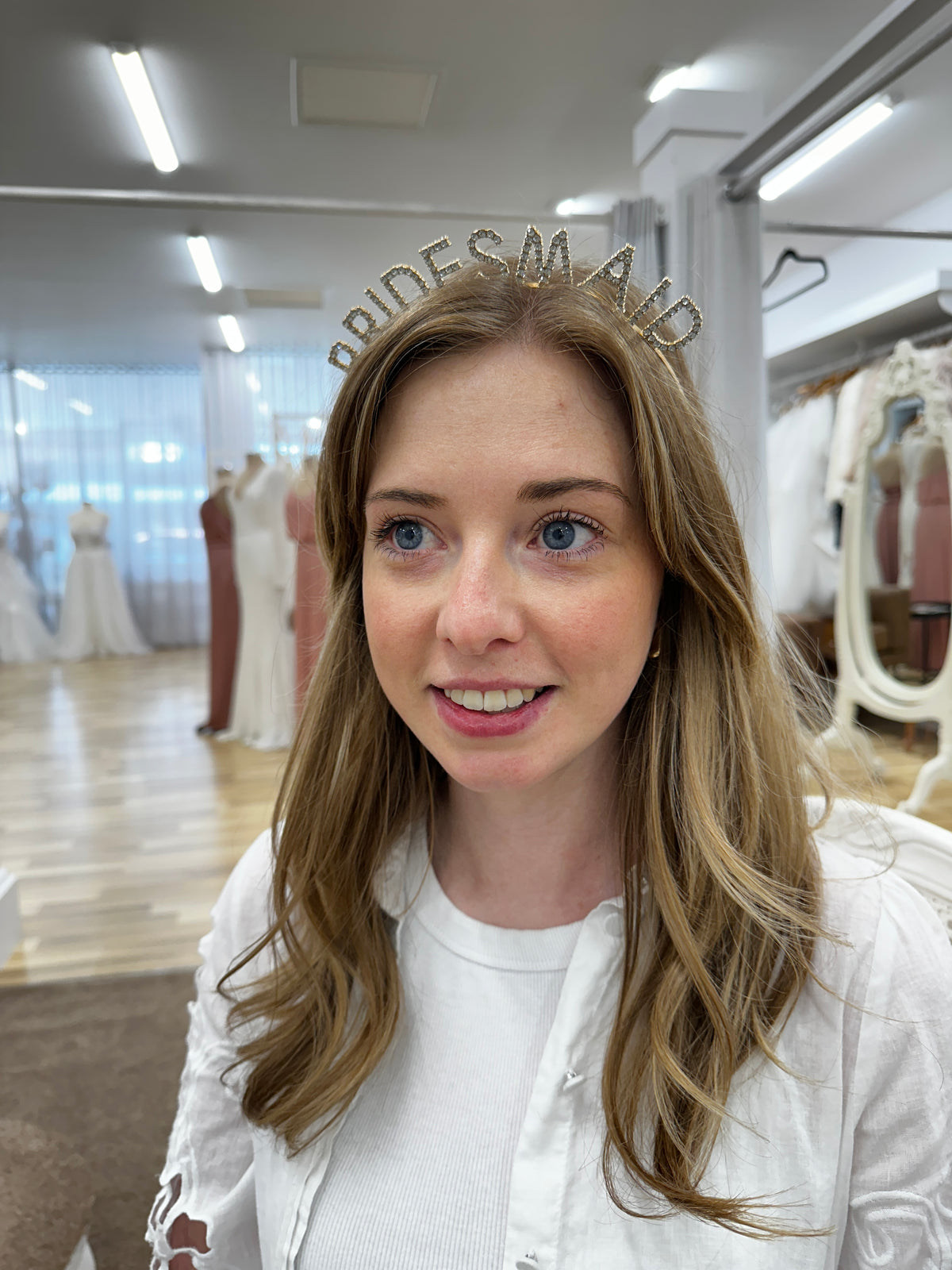 Bridesmaid Rhinestone Headband - Gold - Giftware - Honey Fawn