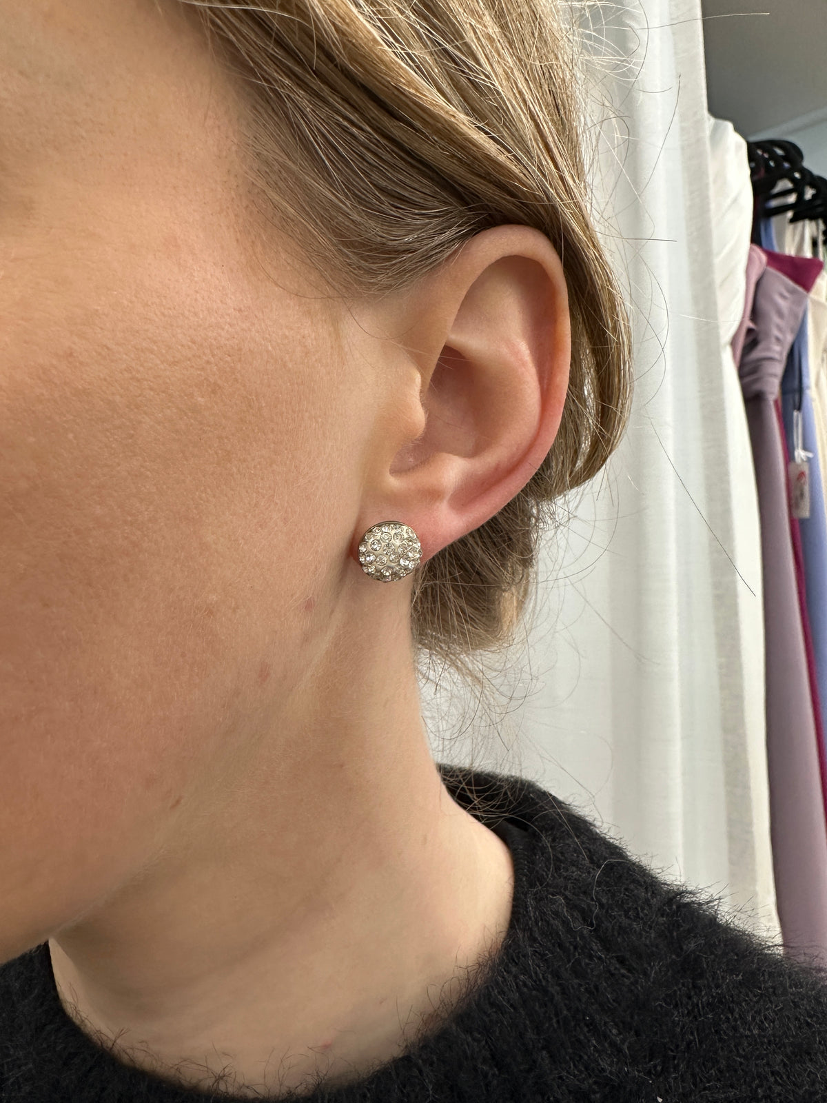 Spotted Crystal Studs Medium - Jewellery - Honey Fawn