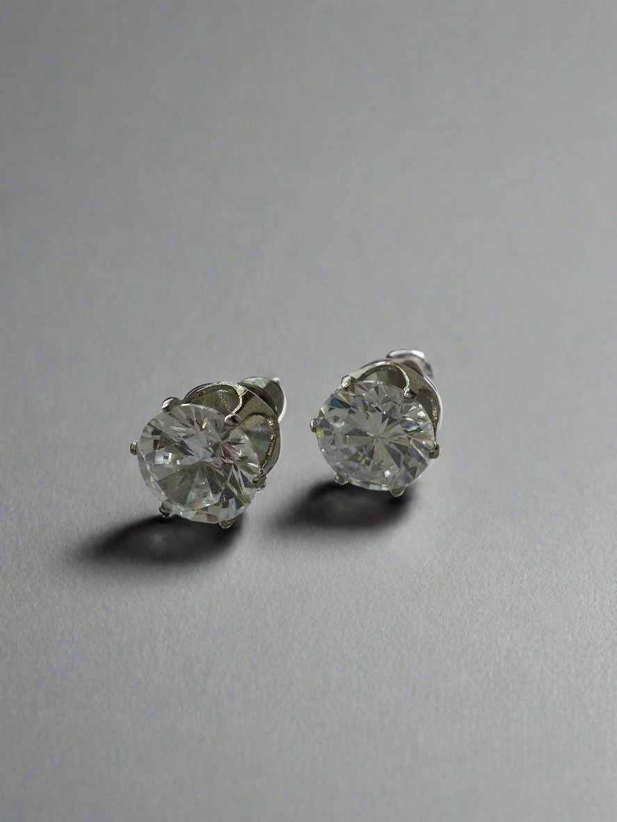 Large Crystal Stud - Jewellery - Honey Fawn