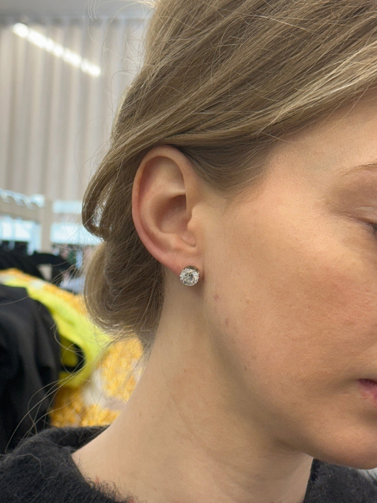 Large Crystal Stud - Jewellery - Honey Fawn