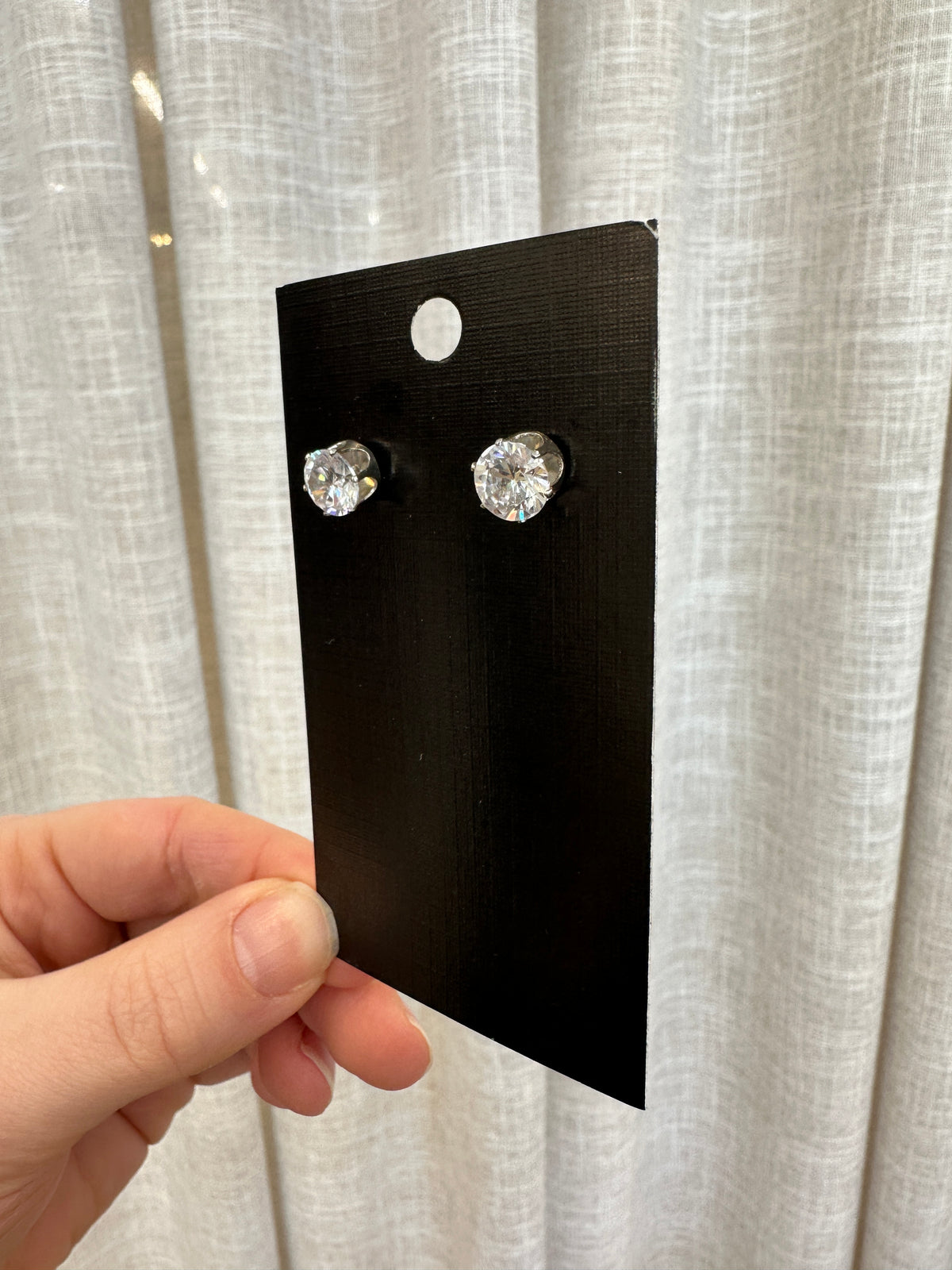 Large Crystal Stud - Jewellery - Honey Fawn