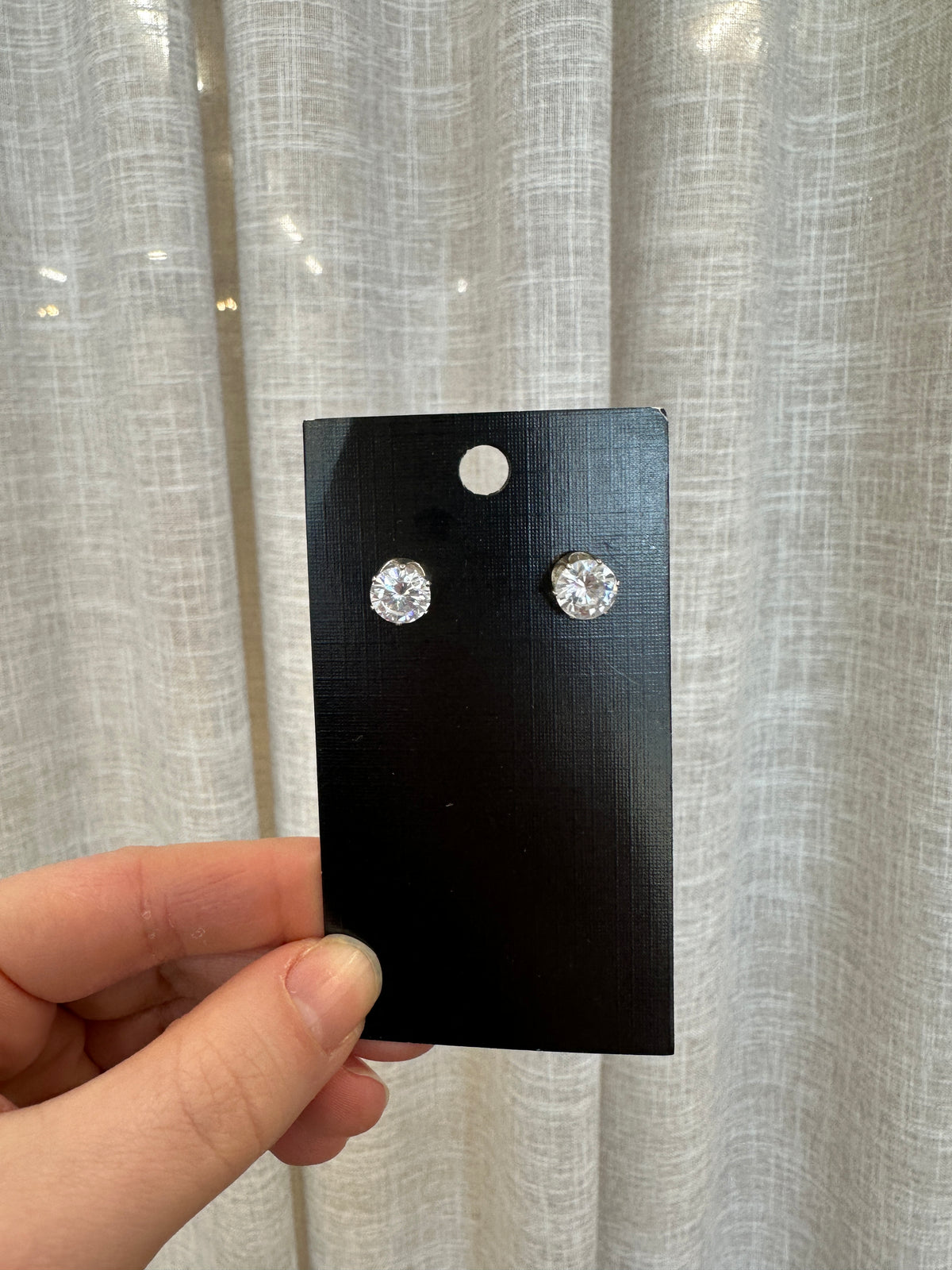 Large Crystal Stud - Jewellery - Honey Fawn