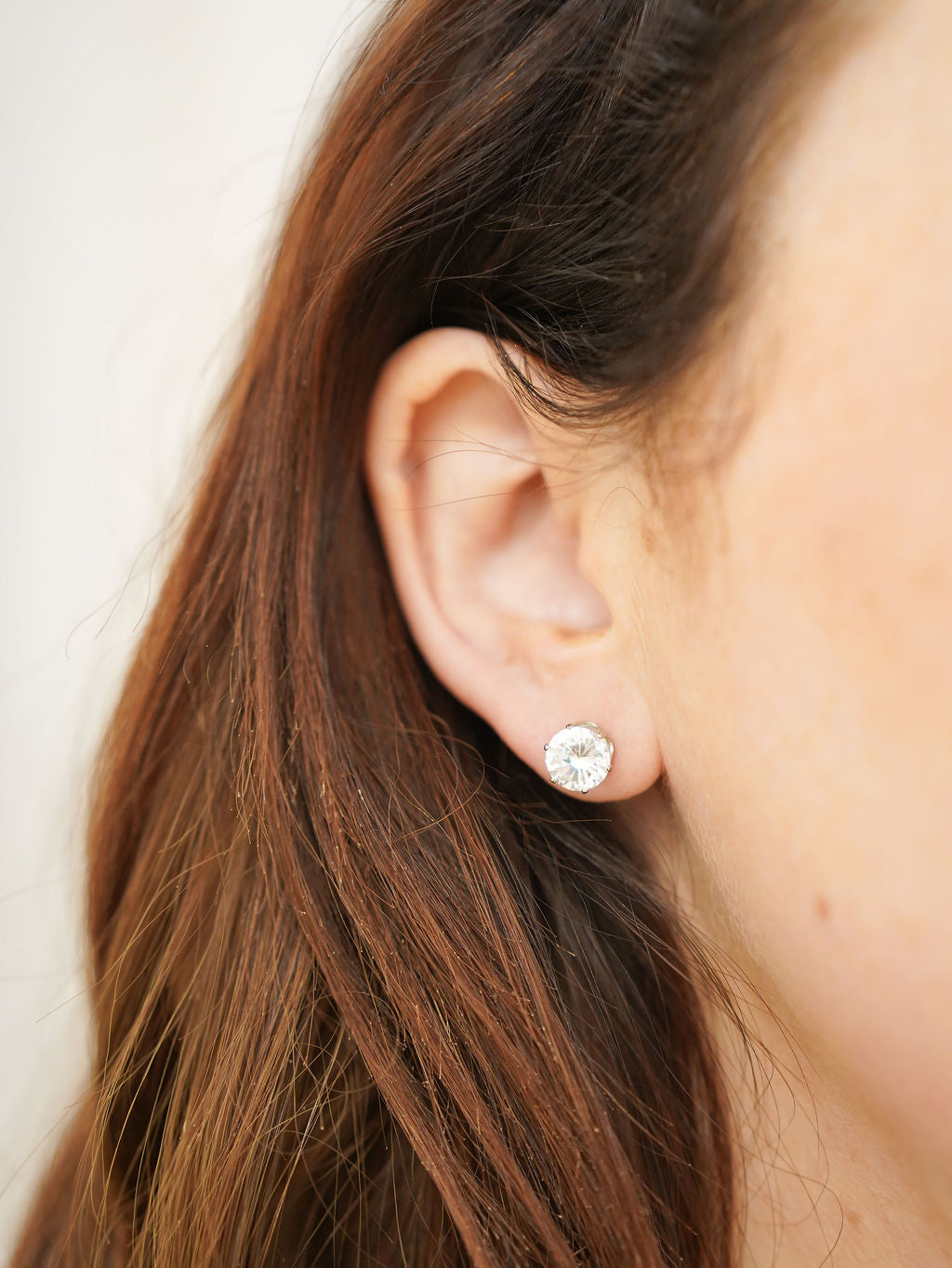 Large Crystal Stud - Jewellery - Honey Fawn