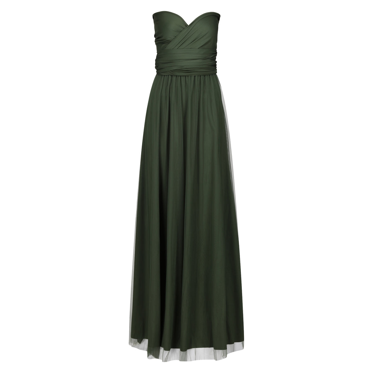 Luxe Tulle Multiway Hunter Green - Dress - Jacqueline Louise