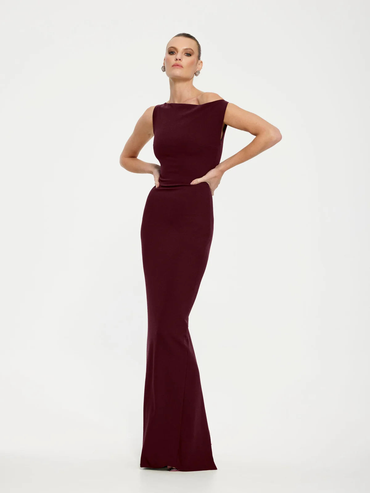 Inaya Gown Wine - Dress - Effie Kats