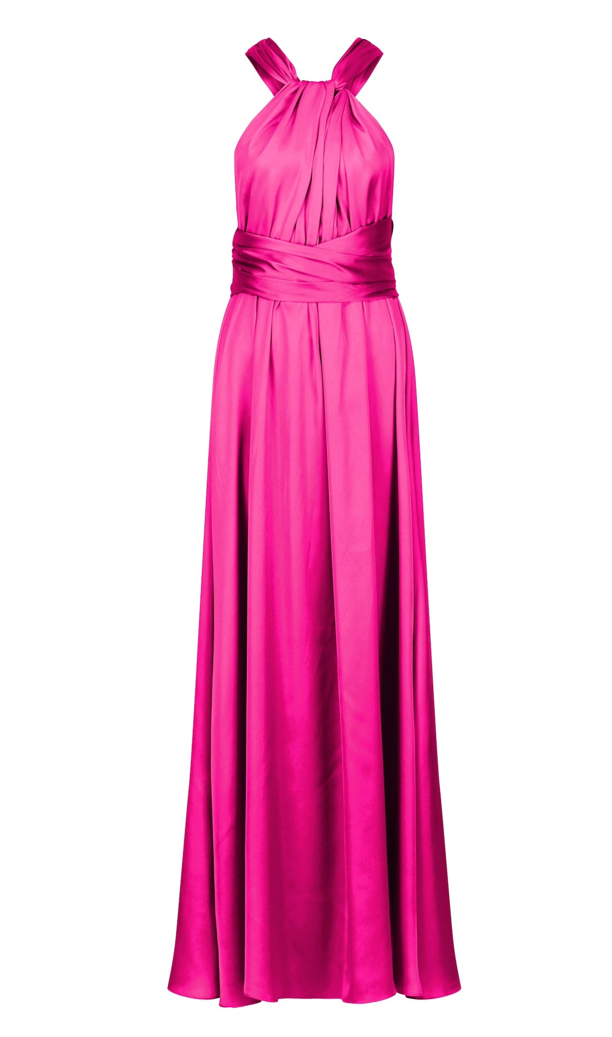 Satin Wrap Hot Pink - Dress - Jacqueline Louise