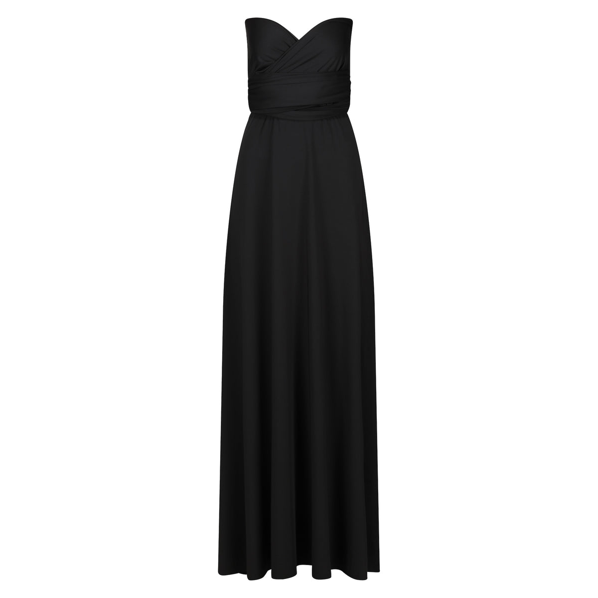 Jersey Wrap with 3/4 Sleeve Black - Dress - Jacqueline Louise