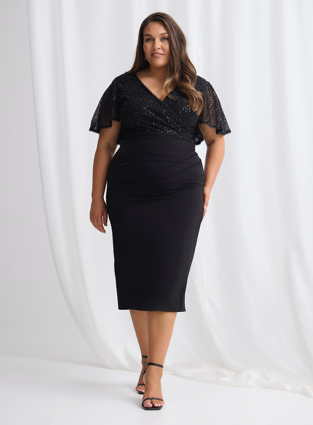 Joyce Beaded Midi - Dress - Trellis Lane