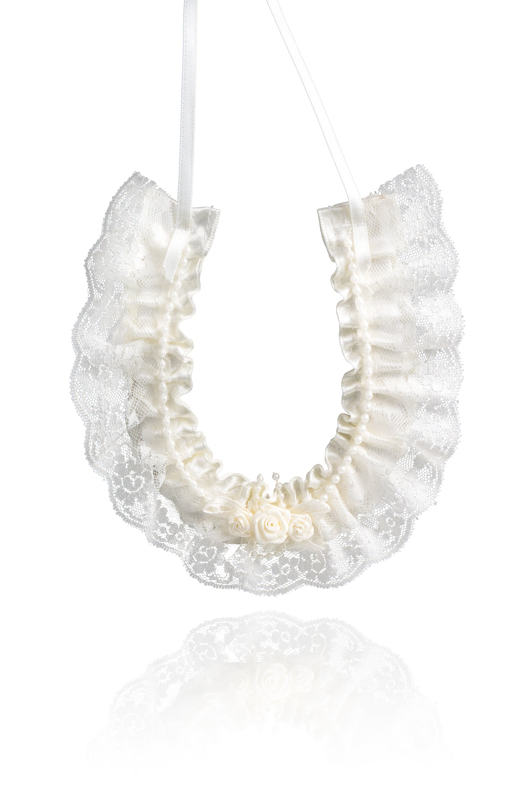 Deluxe Lace Horseshoe Keepsake Ivory - Giftware - ME Collections