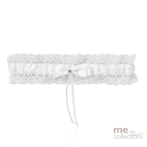 Satin White Garter - Giftware - ME Collections