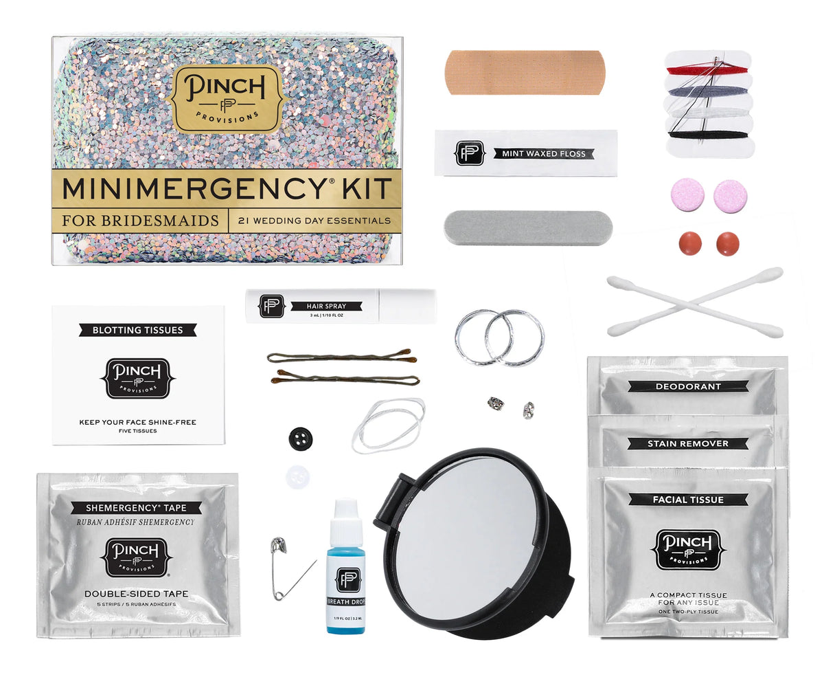 Glitter Minimergency Kits for Bridesmaids Moonstone