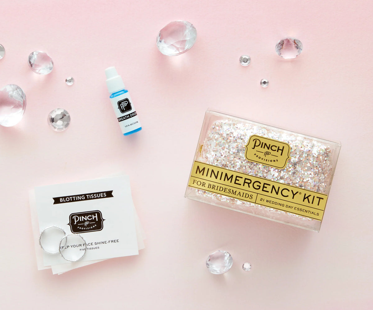 Glitter Minimergency Kits for Bridesmaids Moonstone