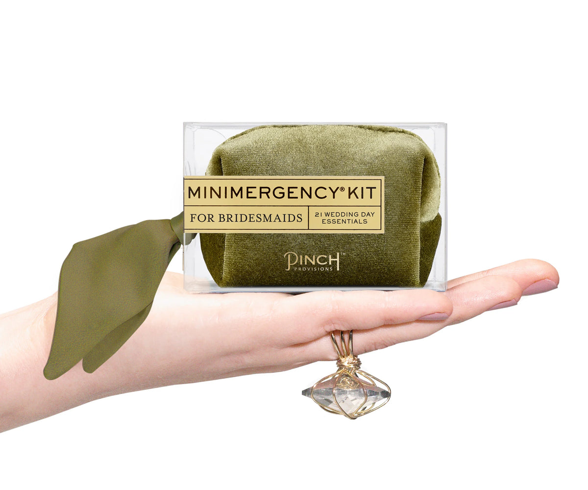 Velvet Minimergency Kits for Bridesmaids Olive