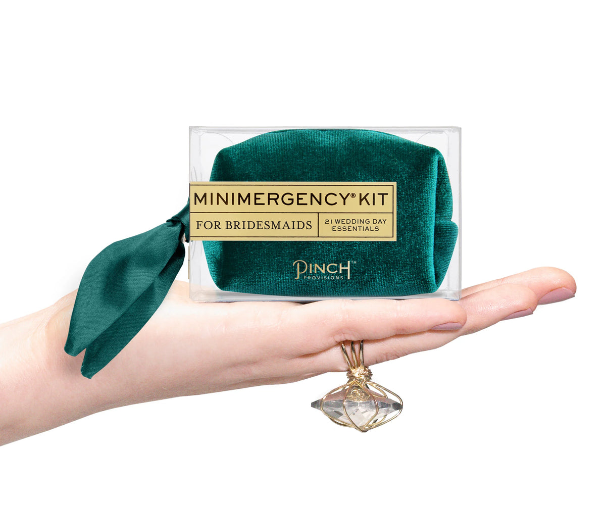 Velvet Minimergency Kits for Bridesmaids Pine