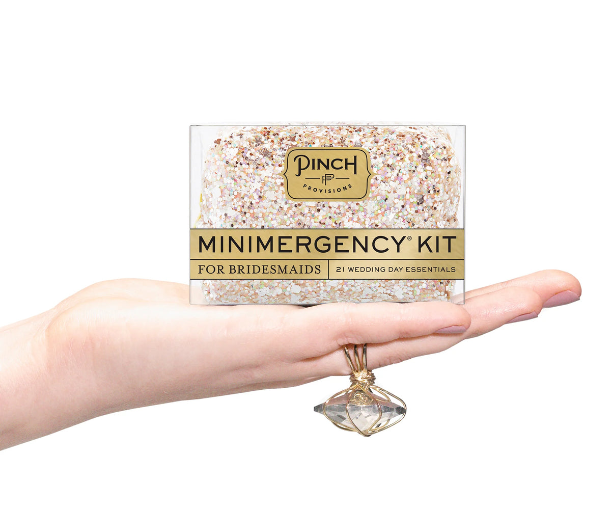 Glitter Minimergency Kits for Bridesmaids Pink Diamond