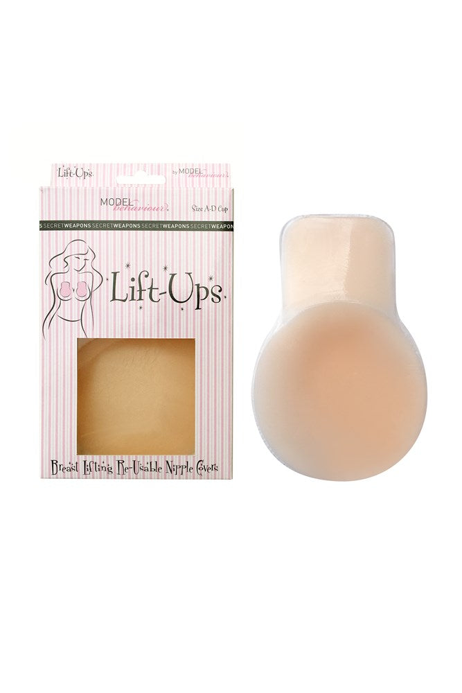 Model Behaviour Lift Ups breast lifting nipple covers, discreet accessory for enhancing and supporting the bust.