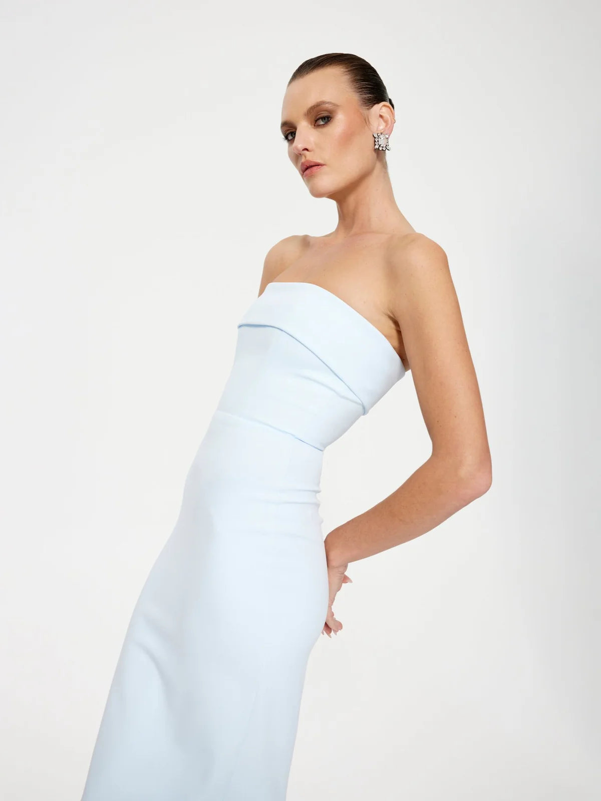 Monroe Gown Ice Blue - Dress - Effie Kats