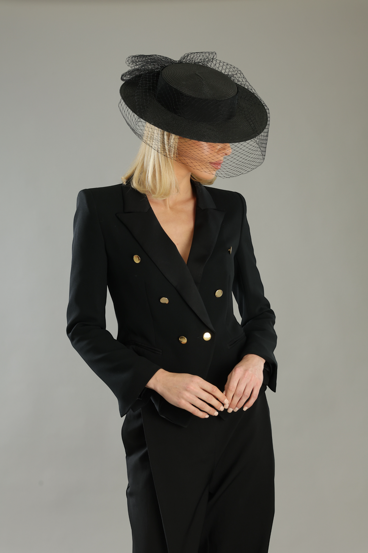 Danika Racewear Boater Black - Accessory - Morgan and Taylor