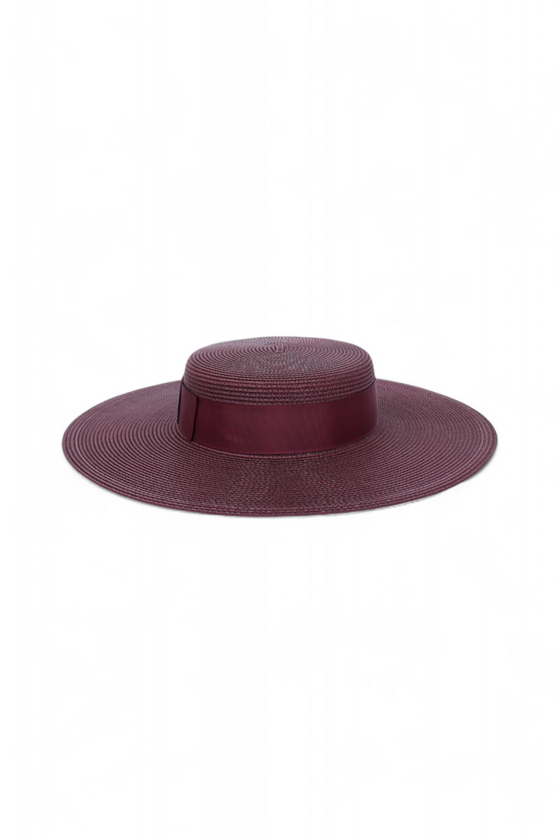 Macy Racewear Boater Dark Cherry - Accessory - Morgan and Taylor