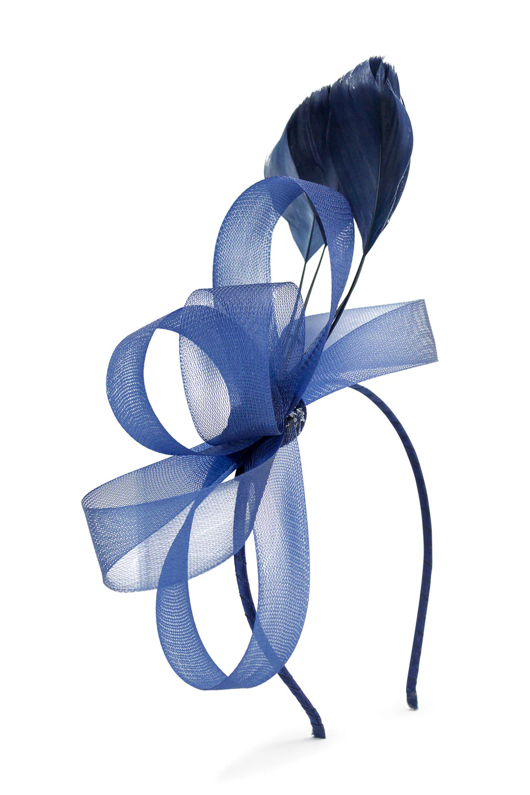 Nyla Fascinator NAVY - Accessory - Morgan and Taylor