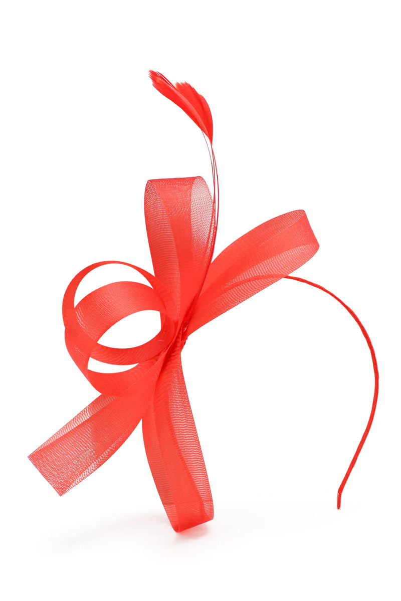 Nyla Fascinator Red - Accessory - Morgan and Taylor