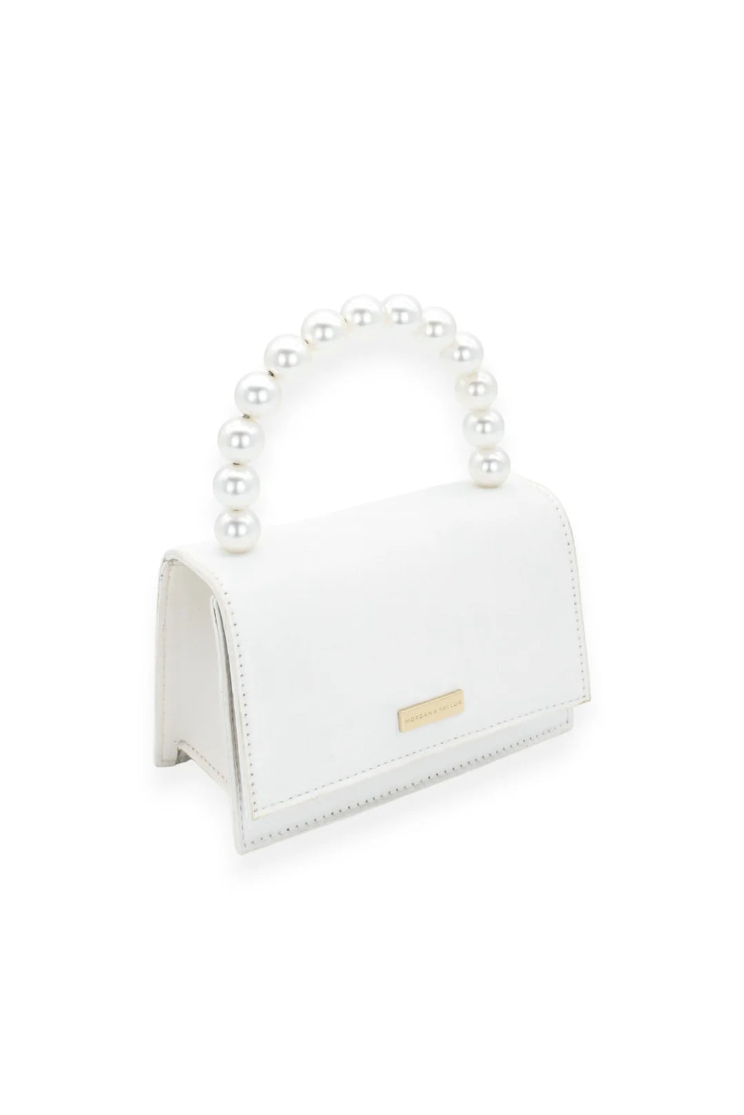 Melanie Top Handle Bag White - Accessory - Morgan and Taylor