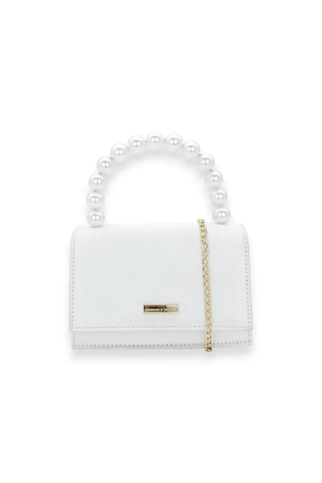 Melanie Top Handle Bag White - Accessory - Morgan and Taylor