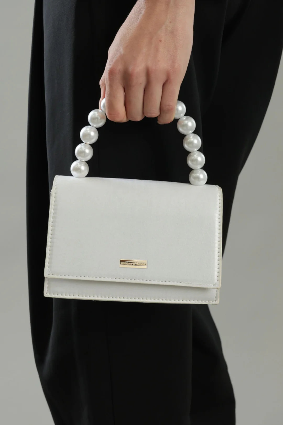 Melanie Top Handle Bag White - Accessory - Morgan and Taylor