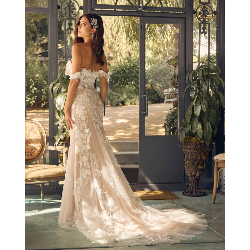 Devons Off Shoulder Mermaid Wedding Gown - Wedding Gown - Nox Anabel