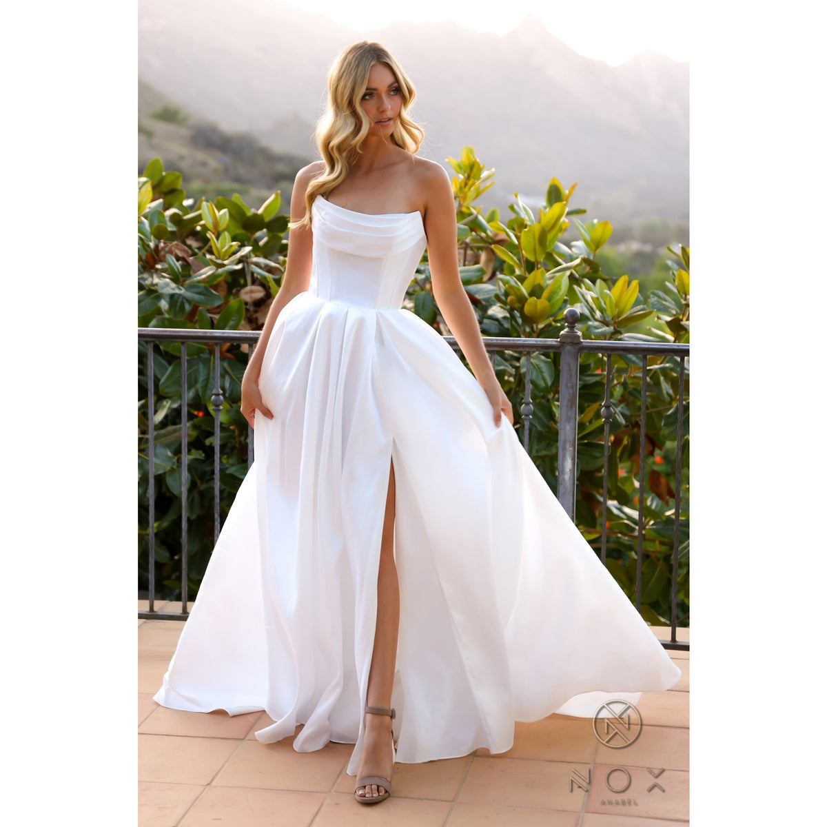 Dior Strapless Corest A-Line Wedding Gown | Nox Anabel | Honey Fawn Boutique Dior Strapless Corest A-Line Wedding Gown | Nox Anabel | Honey Fawn Boutique