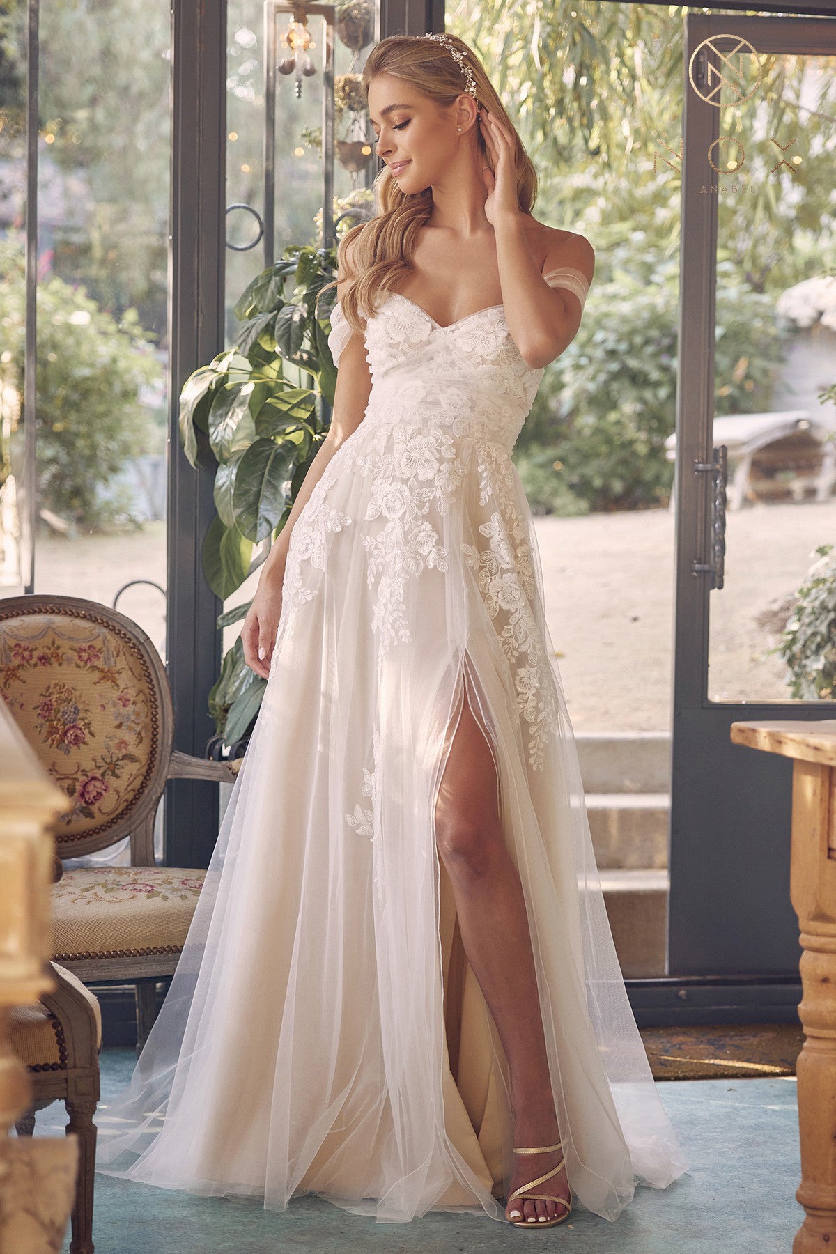 Antill Floral Lace Wedding Gown - Wedding Gown - Nox Anabel