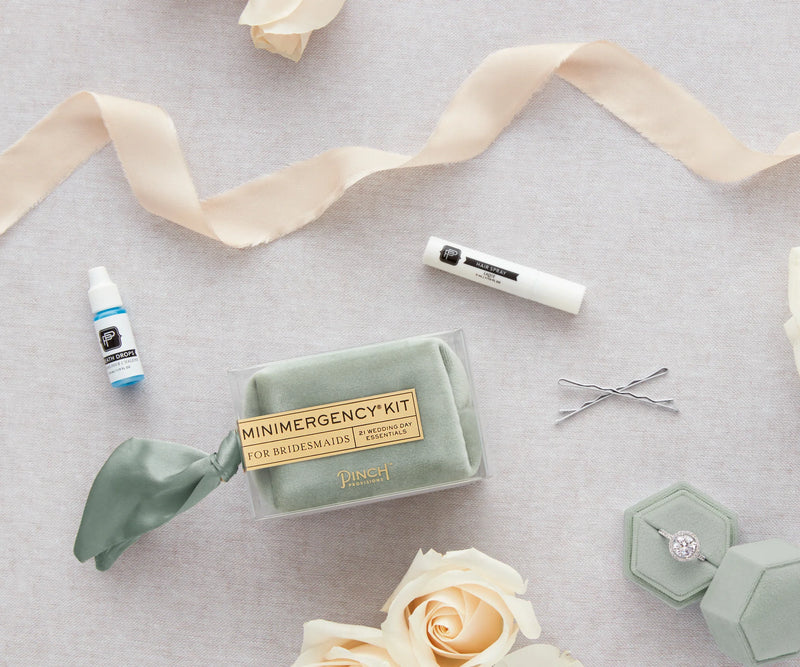 Velvet Minimergency Kits for Bridesmaids Sage - Giftware - Pinch Provisions
