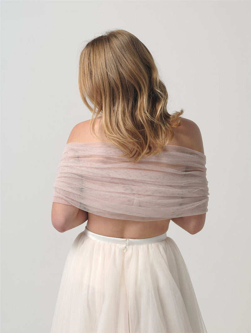 Bridal Tulle Tube Stole