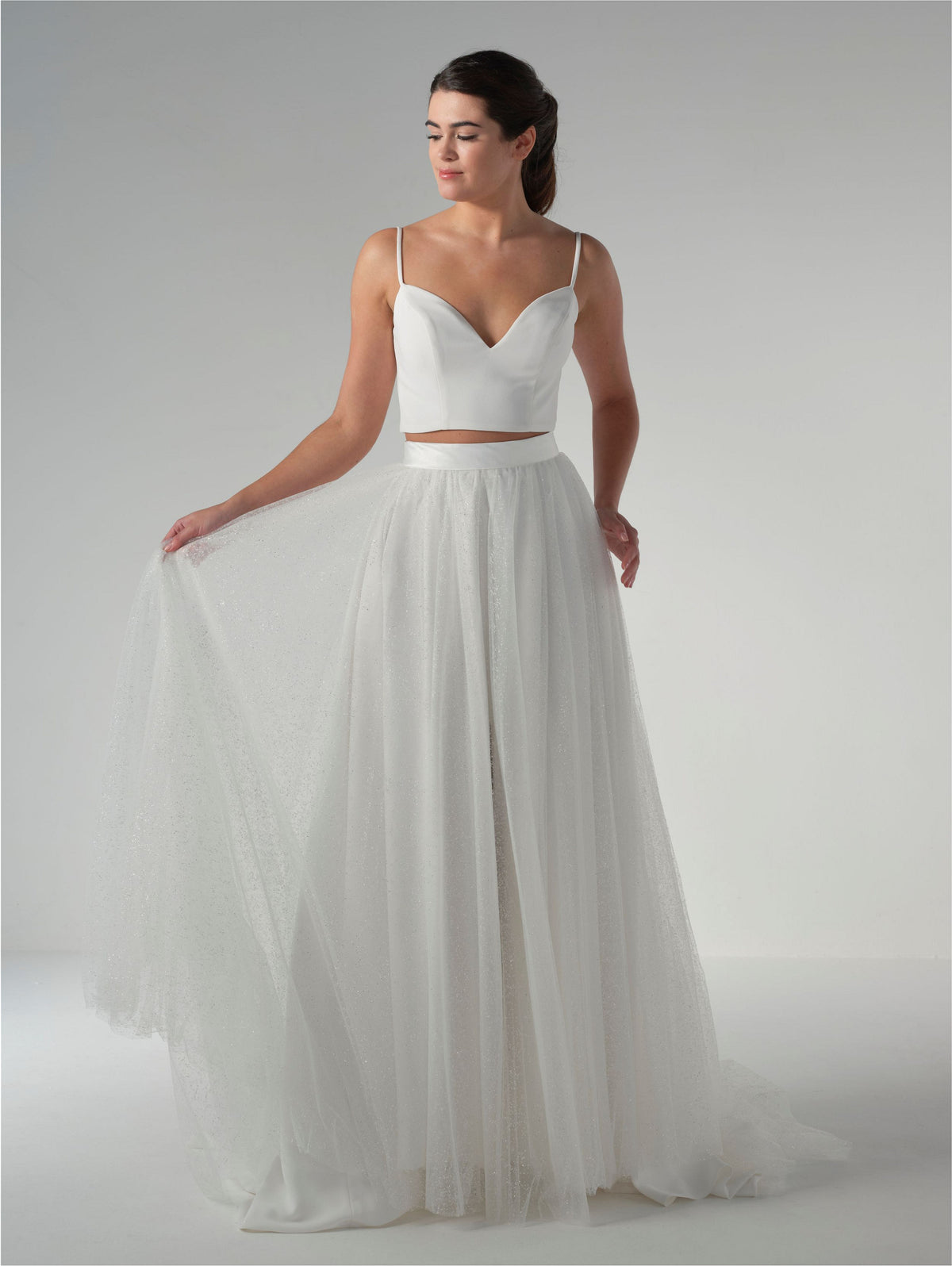 Glitter Tulle Bridal Overskirt - Accessory - POIRIER