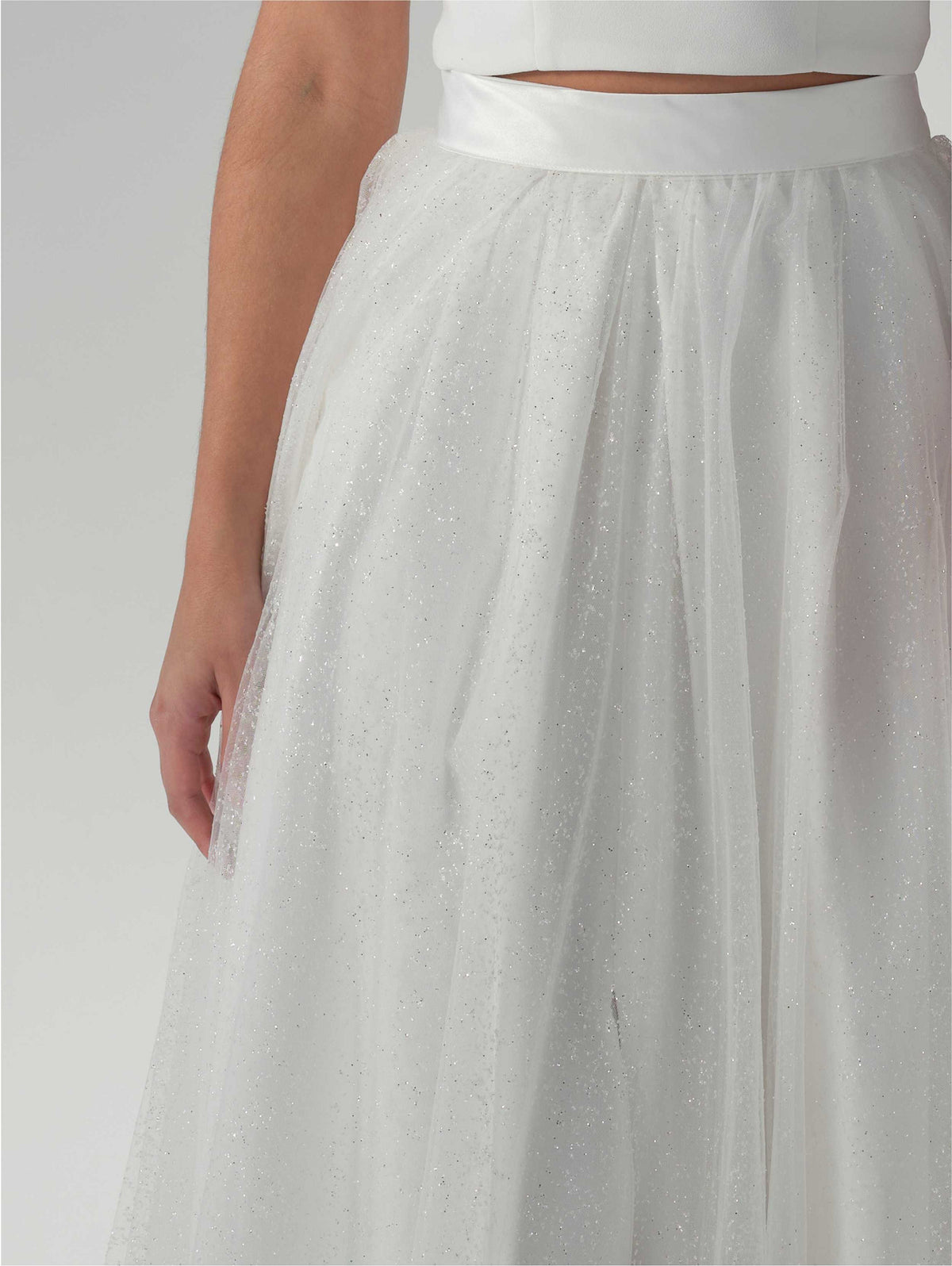 Glitter Tulle Bridal Overskirt - Accessory - POIRIER