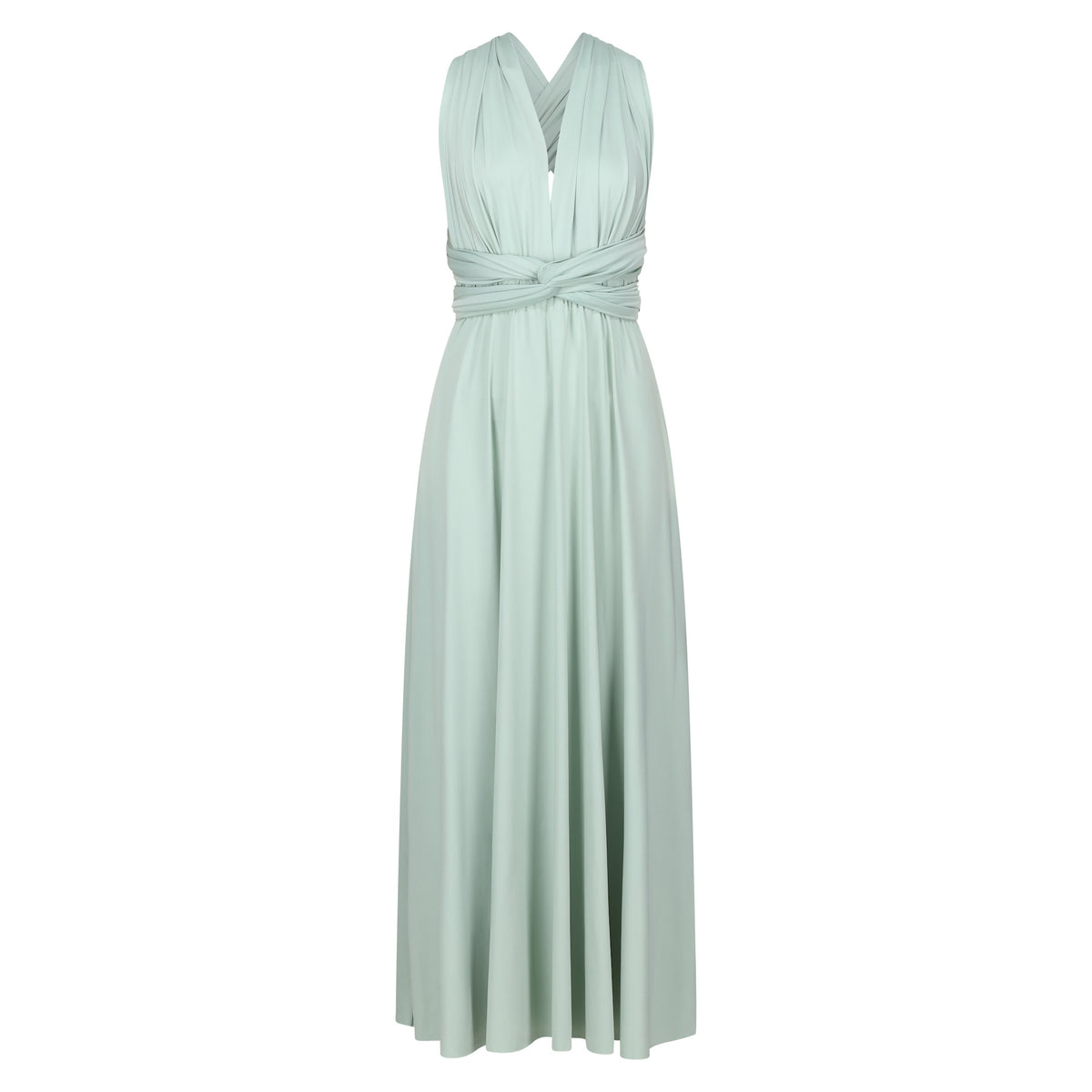 Jersey Wrap with Flutter Sleeve Sage - Dress - Jacqueline Louise