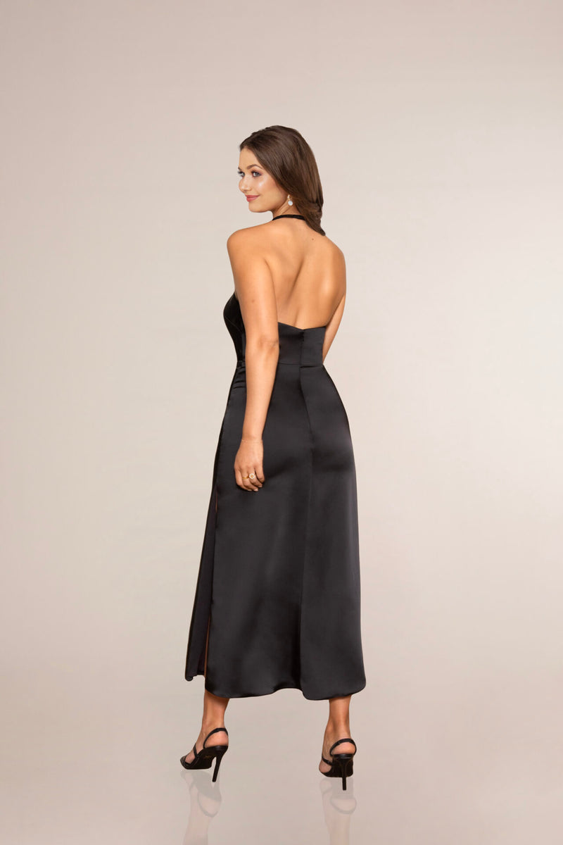 Amoura Tea Length - Charmeuse - Bridesmaid Dress - Sorella Vita