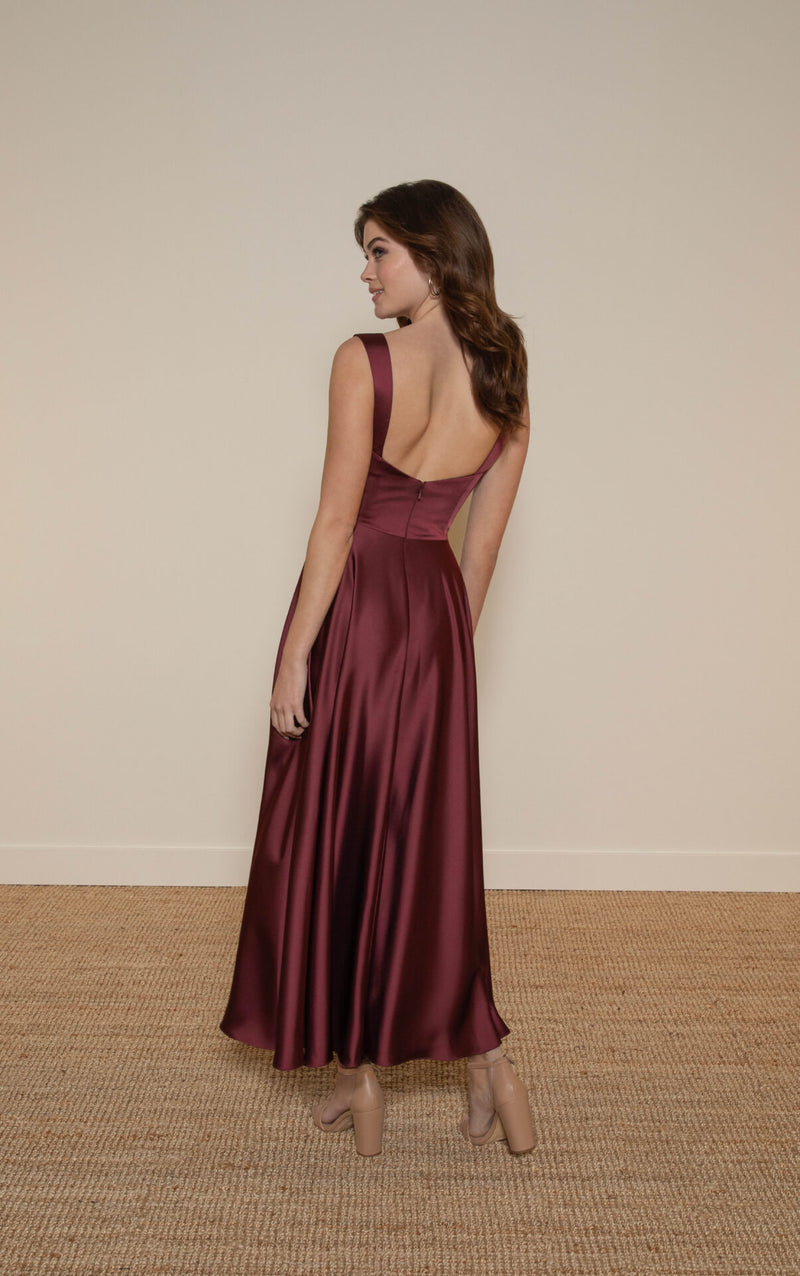 Giuliana Tea Length - Charmeuse - Bridesmaid Dress - Sorella Vita