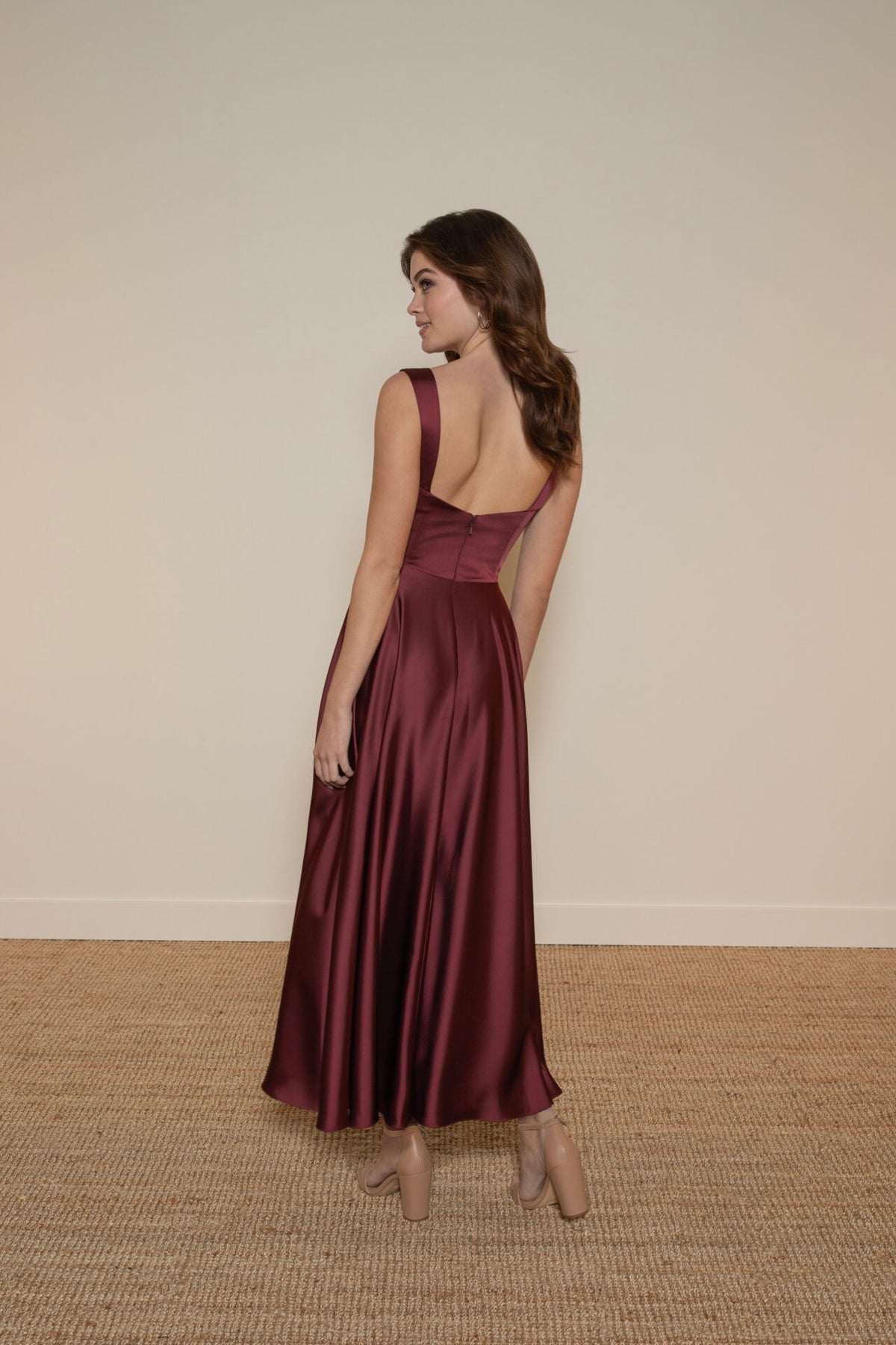 Giuliana Tea Length - Charmeuse - Bridesmaid Dress - Sorella Vita