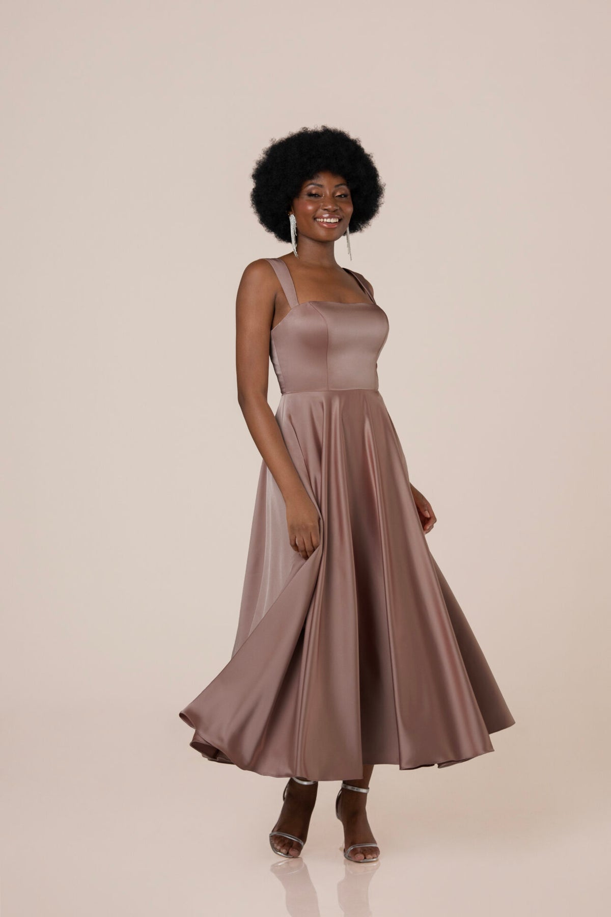 Giuliana Tea Length - Charmeuse - Bridesmaid Dress - Sorella Vita