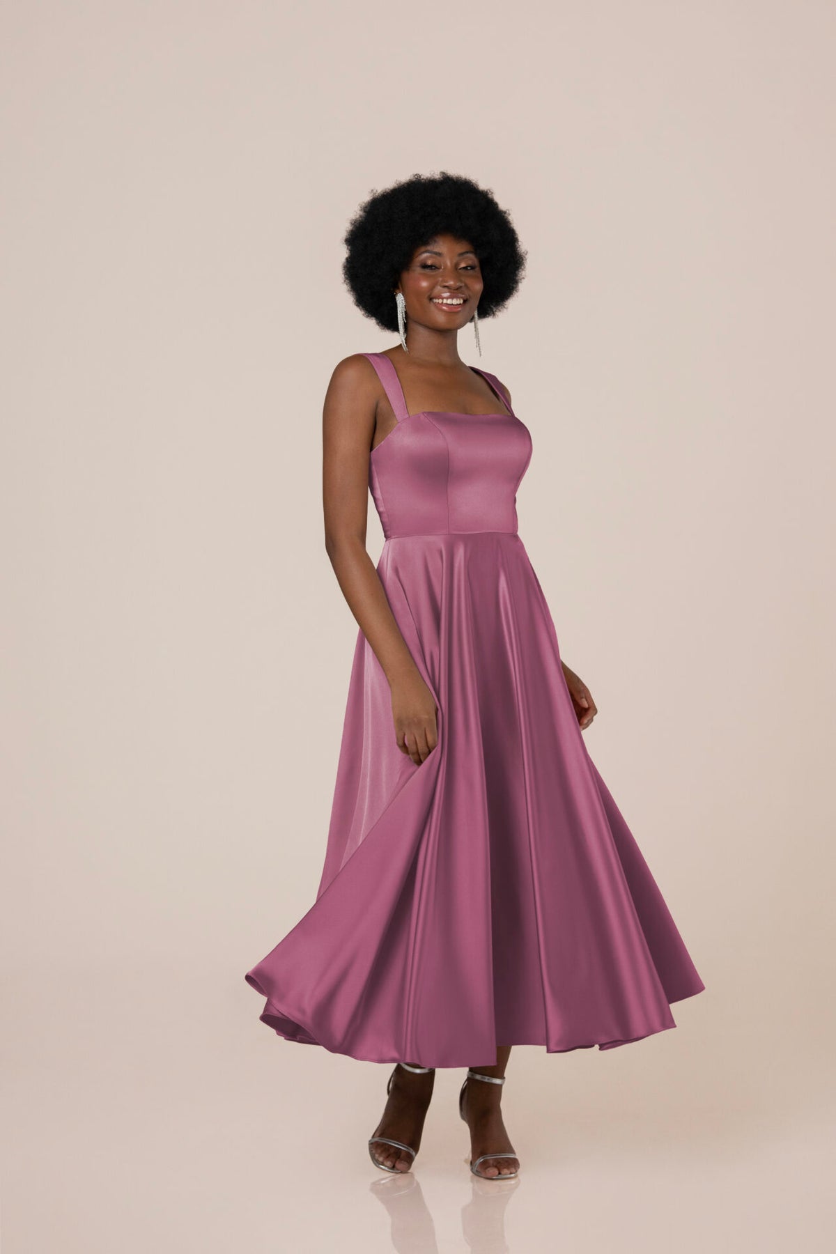 Giuliana Tea Length - Charmeuse - Bridesmaid Dress - Sorella Vita