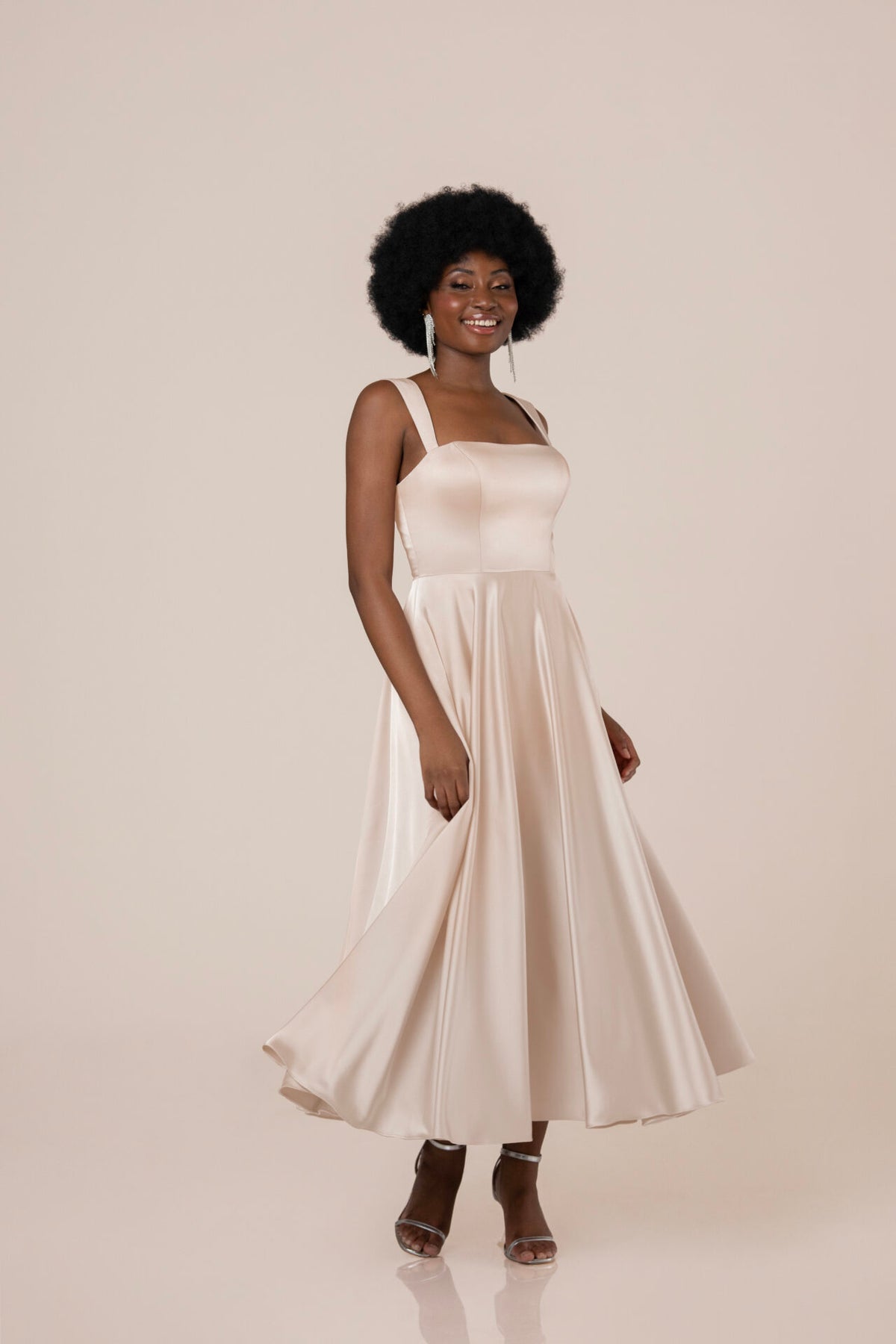 Giuliana Tea Length - Charmeuse - Bridesmaid Dress - Sorella Vita