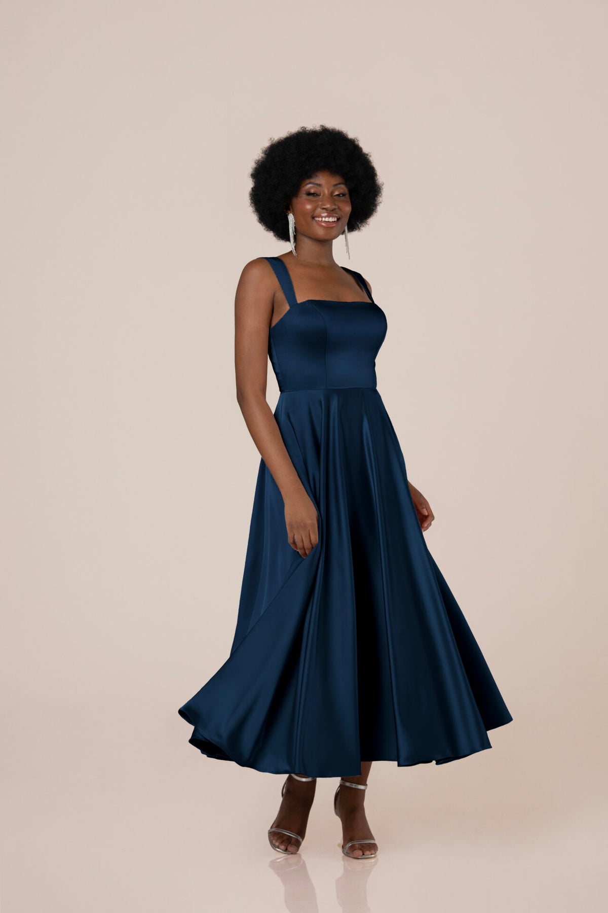 Giuliana Tea Length - Charmeuse - Bridesmaid Dress - Sorella Vita