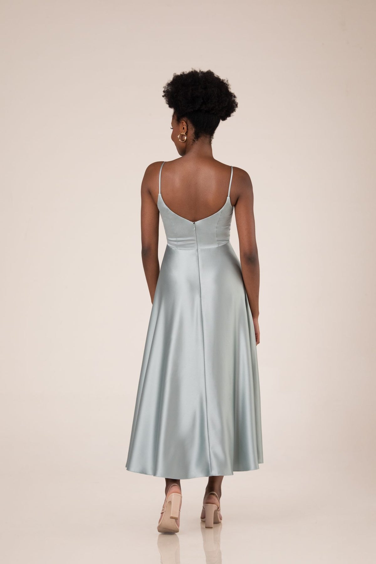 Mikayla Tea Length - Charmeuse - Bridesmaid Dress - Sorella Vita