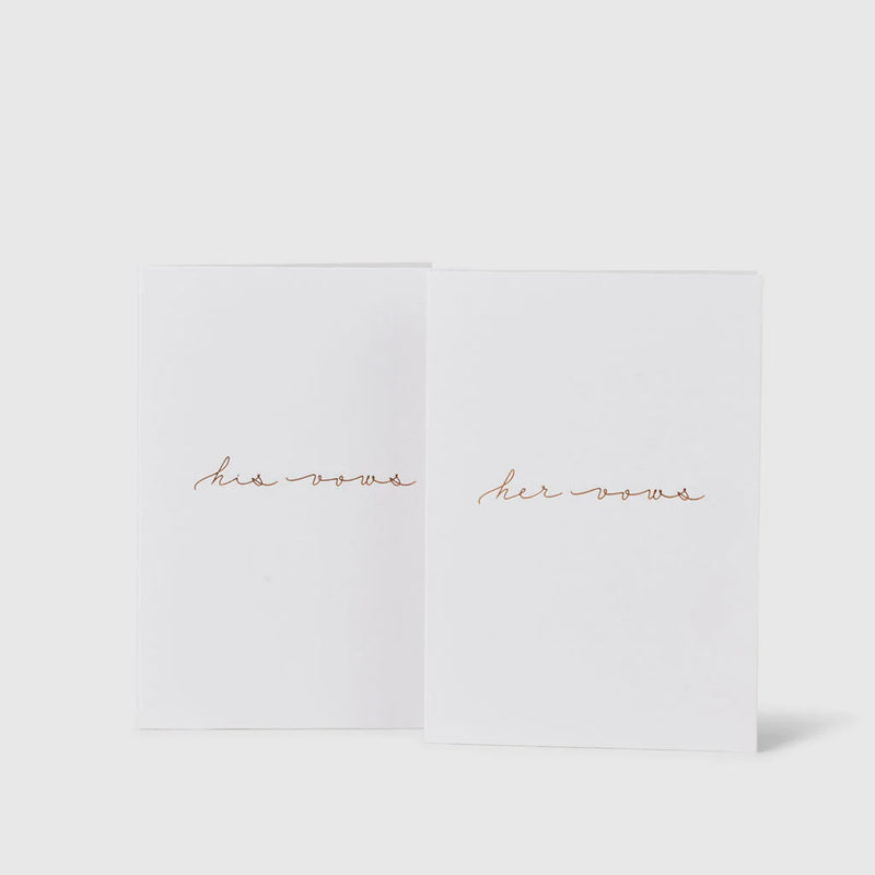 Vow Cards (Set of 2) - Our Vows - Giftware - The Whole Bride